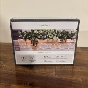 Threshold Incandescent String Lights - White Cord - 100 count